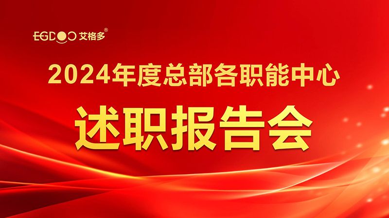 凝智聚能，共啟新程——艾格多集團(tuán)召開2024年度總部各職能中心述職報(bào)告會(huì)
